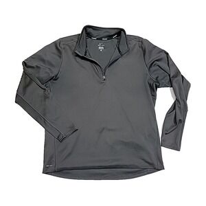 Nike Dri-Fit Running Quarter Zip Black Long Sleeve Pullover Jacket Shirt Mens XL